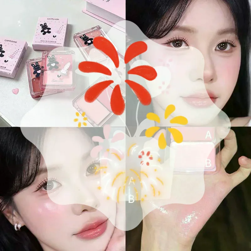 Cappuvini Acqua Brillante Guancia Blush Evidenziatore Crema High Gloss Glitter Rouge Naturale Illumina Viso Contouring Blush Trucco