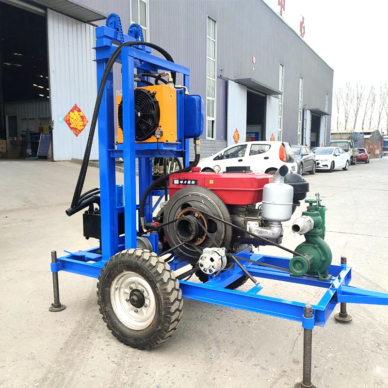 

Customized High Quality Hydraulic Water Well Drilling Rig Diesel 30HP 100m Flexible Mobile Precise Positioning Drilling