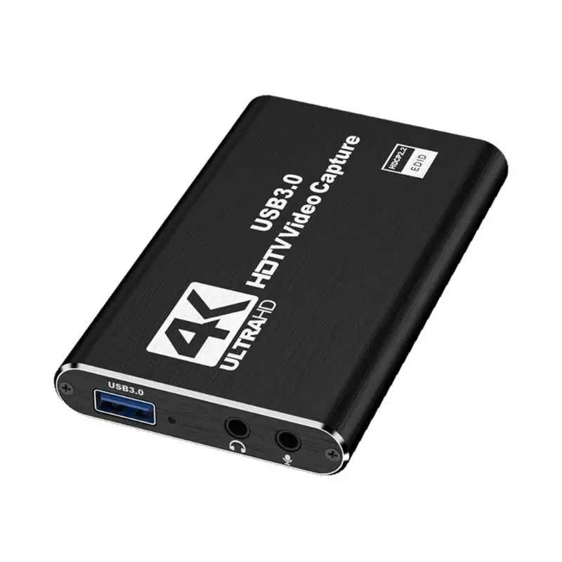 

Карта видеозахвата USB 1080P, 60 Гц, подходит для игровой консоли, потокового игрового ПК с микрофонным входом и звуковым