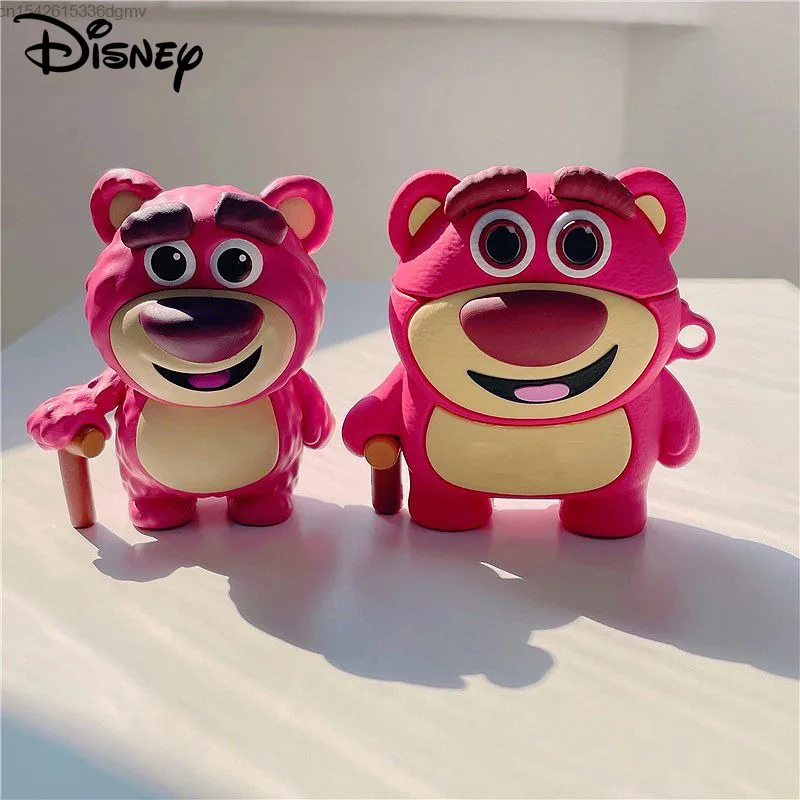 Disney Lotso Kawaii Y2k Anime Airpods 1 2 3 Case 3D Cute Cartoon Earphone Case Airpods Pro2 Protective Cover Y 2k Style Shell