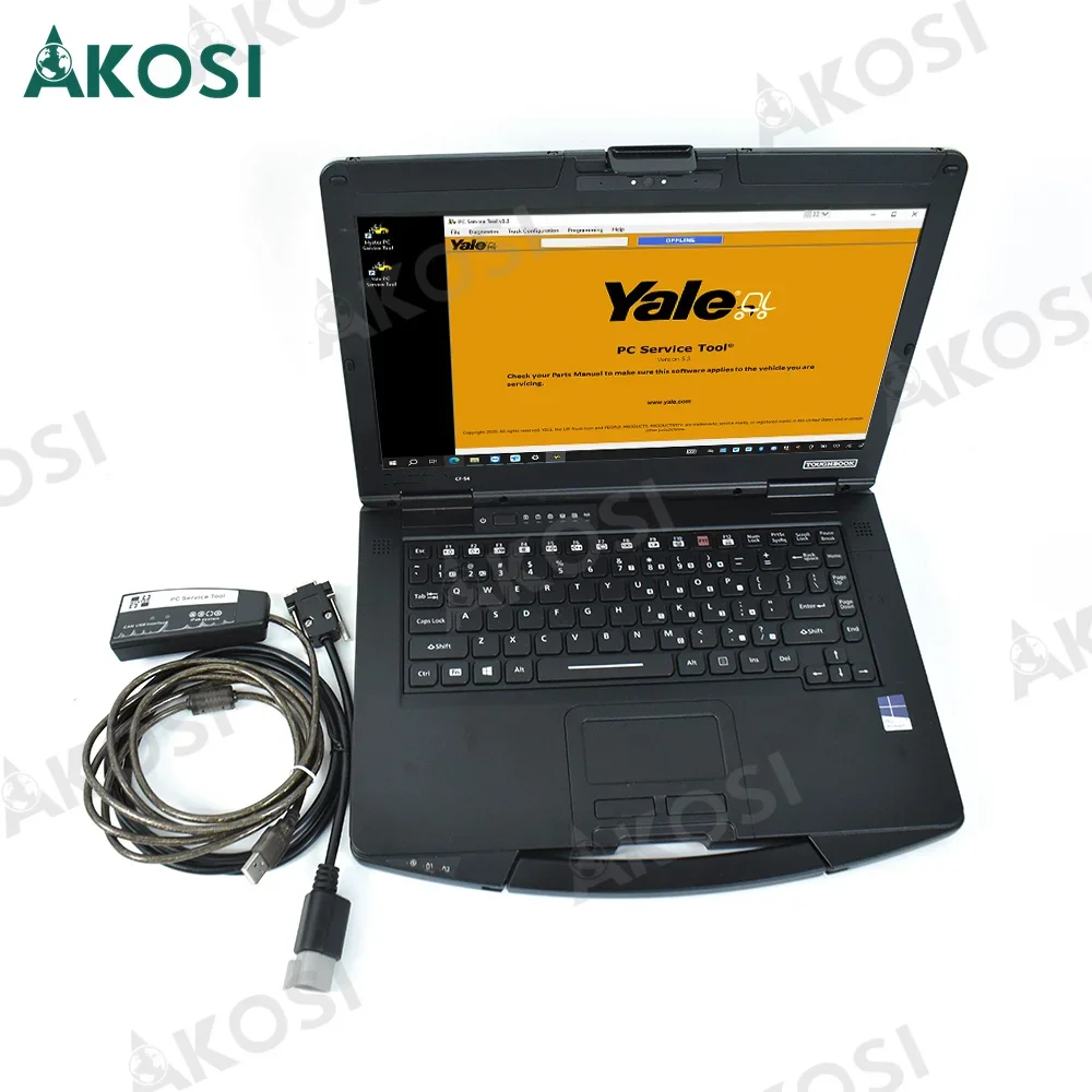 CF54 Laptop+For Yale Hyster forklift diagnose scanner For Yale Hyster parts service manual Tool Ifak CAN USB diagnosit-c tool