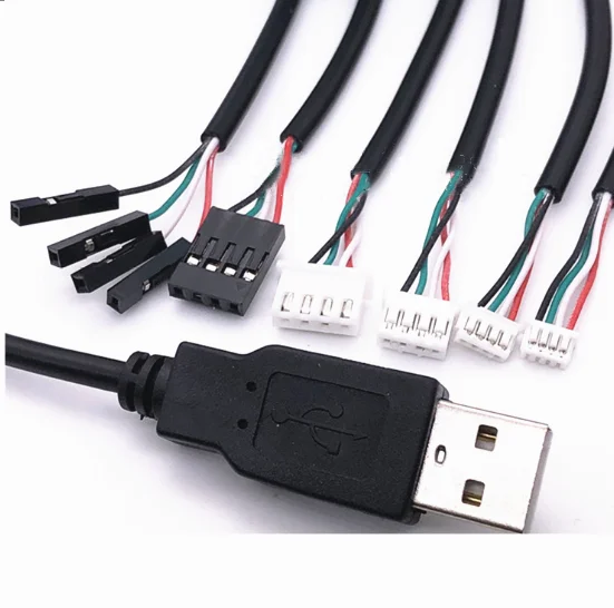 USB to 1.25/PH2.0/XH2.54-4P DuPont Adapter Extension Cable Touch Screen Cable USB Terminal Data Cable