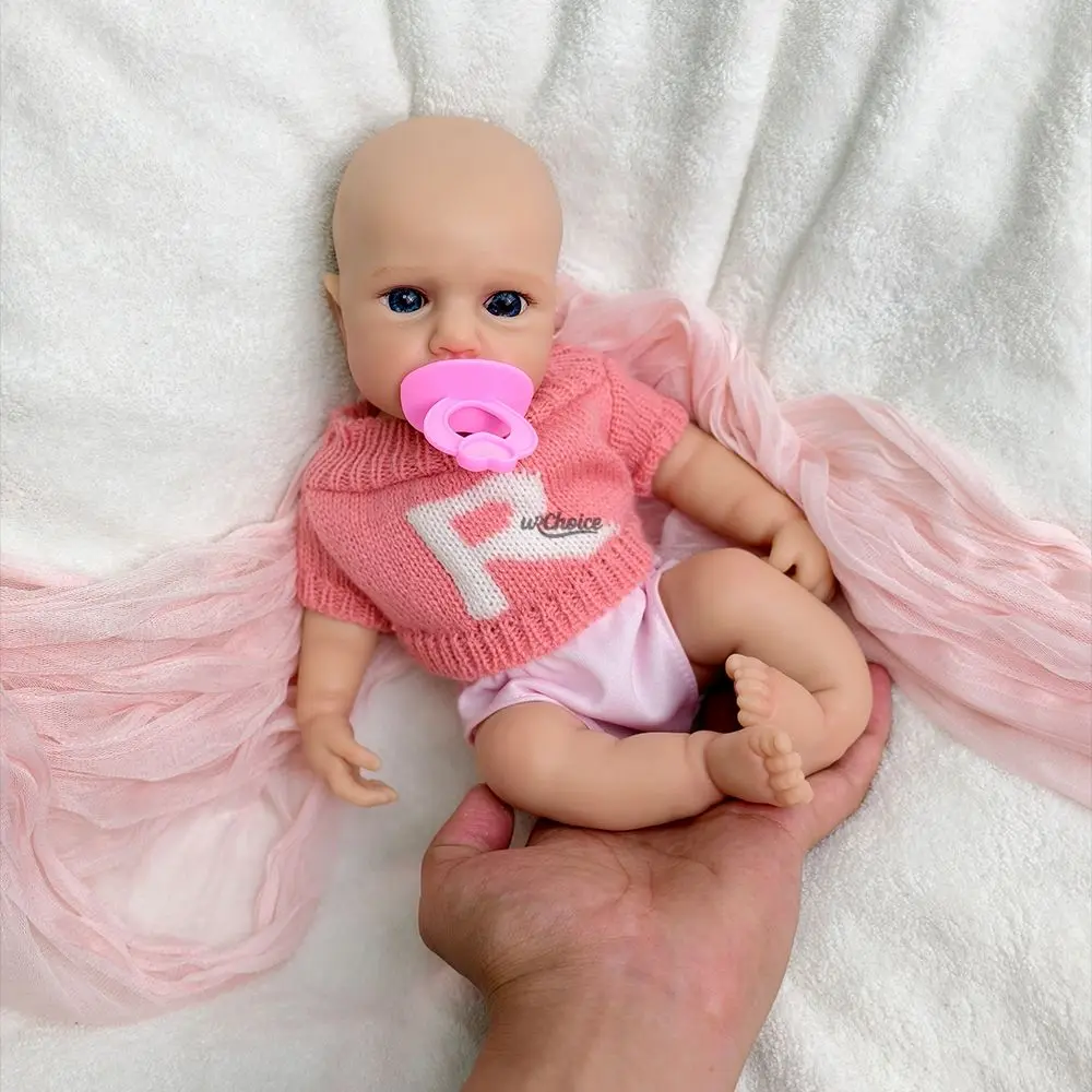 30 cm lavável pode abrir a boca bebê menina sólida silicone renascido boneca Loulou toque macio sentindo veias visíveis boneca para presente de aniversário