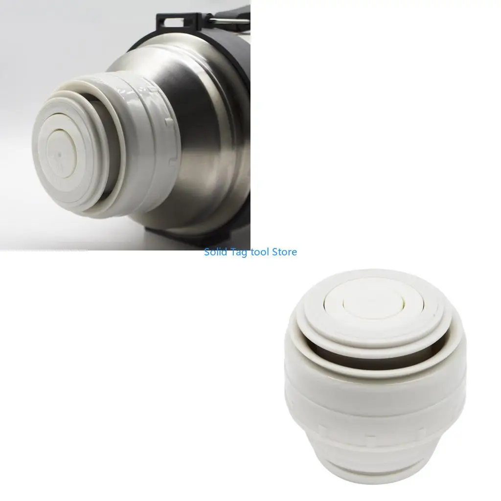 

4XFD Thermels Cover Lid 5.2cm Mouth Diameter Plastic Vacuum Flask Lids Cup Covers for Outdoor Traveling Portable Sealing Leak