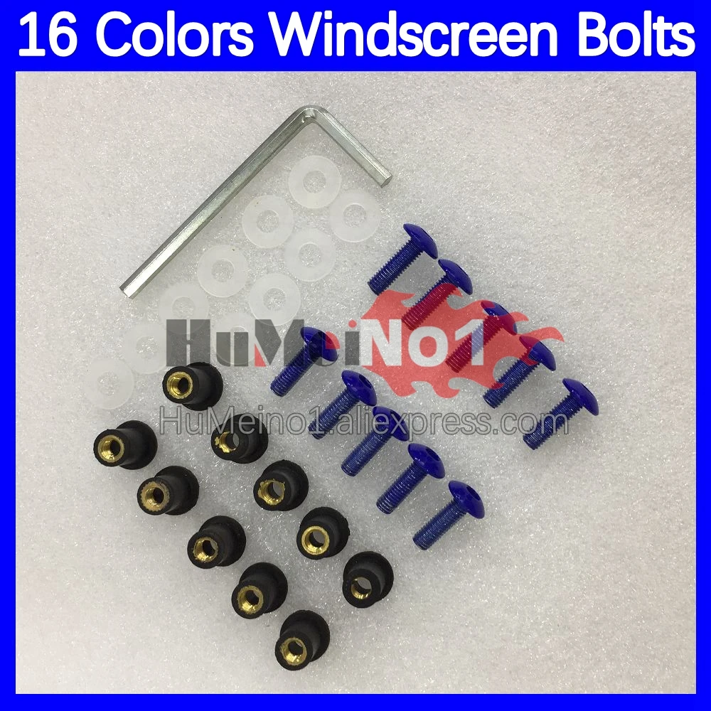 31pcs Motorcycle Windscreen Bolts For SUZUKI SAPC VJ22 RGV-250 RGV250 RGVT250 90 91 92 93 1994 1995 1996 Windshield Screws Nuts