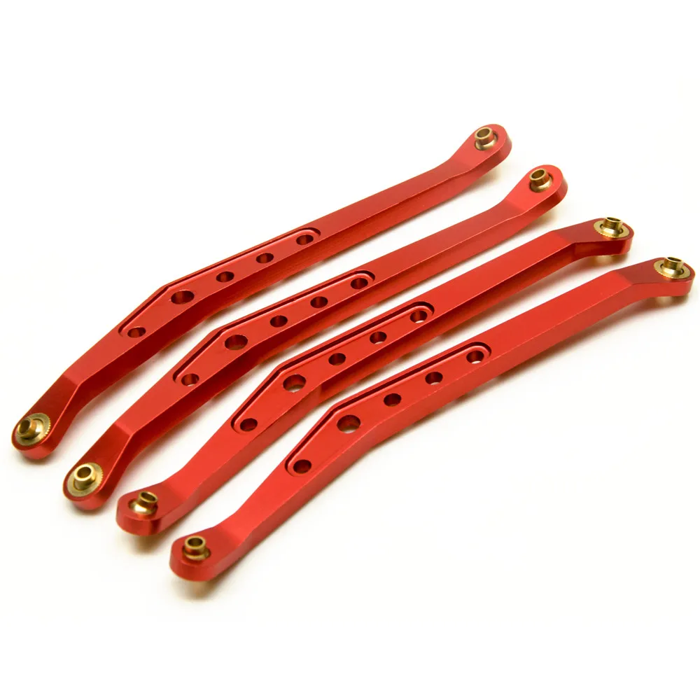 YEAHRUN-Juego de varillaje de suspensión de brazo de enlace superior e inferior de aleación de aluminio para coche trepador de control remoto Axial Wraith 1/10, piezas de mejora 90018