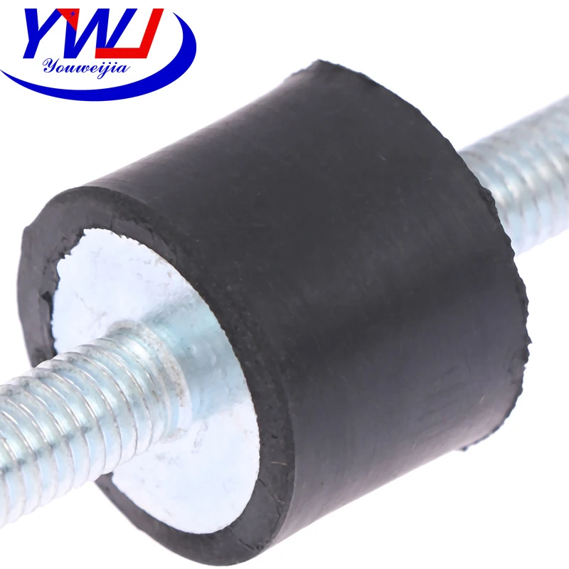 New 4PCS M5 M6 M8 Rubber Steel Mounts Anti Vibration Shock Damper For Air Compressors Water Pump Welding Machine Type VV