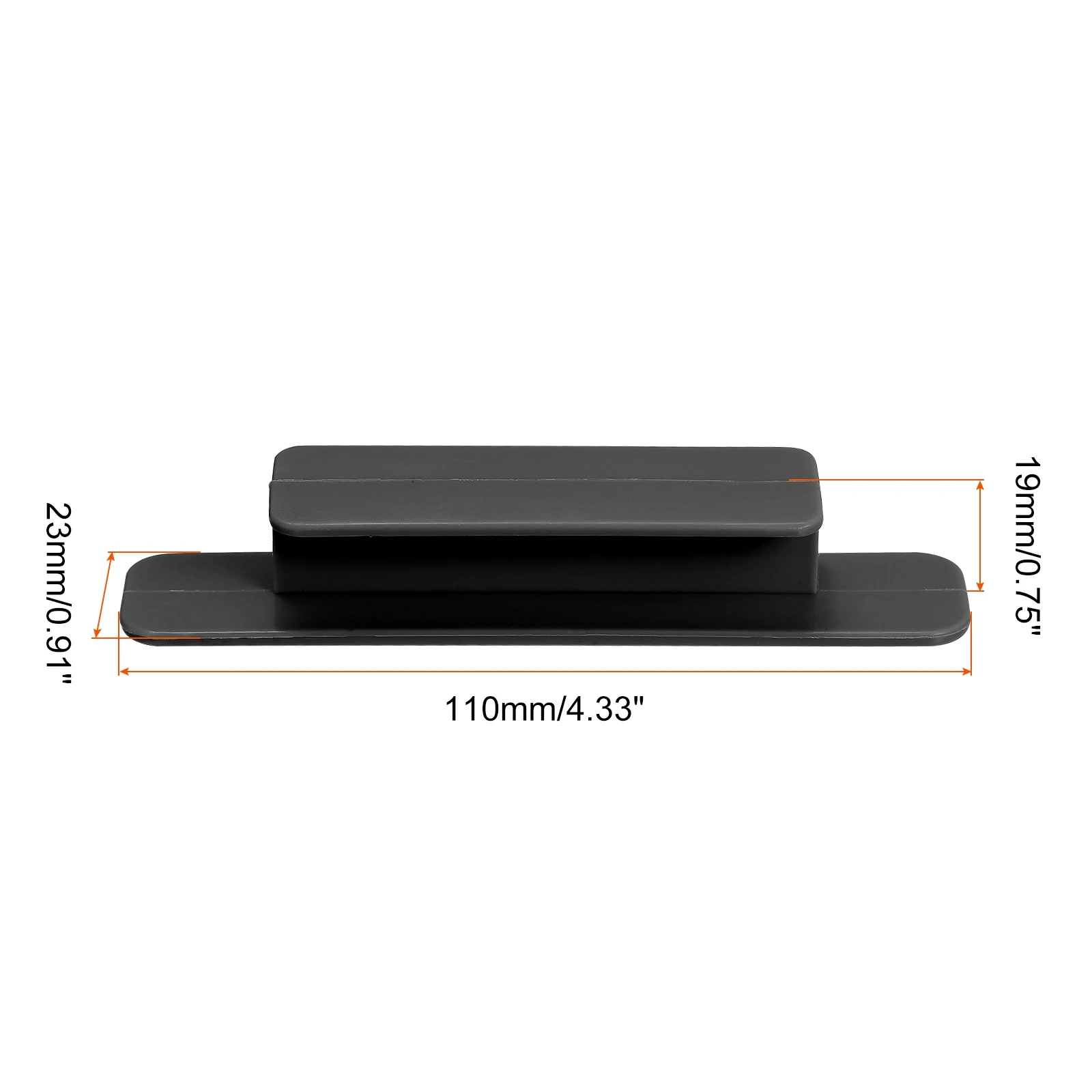 2/4/6Pcs Self-Stick Handles Plastic Self-Adhesive Instant Drawer Handles Pulls for Bathroom, Closet, Wardrobe, Dresser