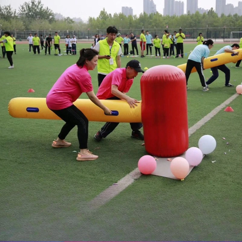 

Fun Sports Props Inflatable One-shot Finality Giant Thunder Hammer Balloon Smashing Activity Equipment