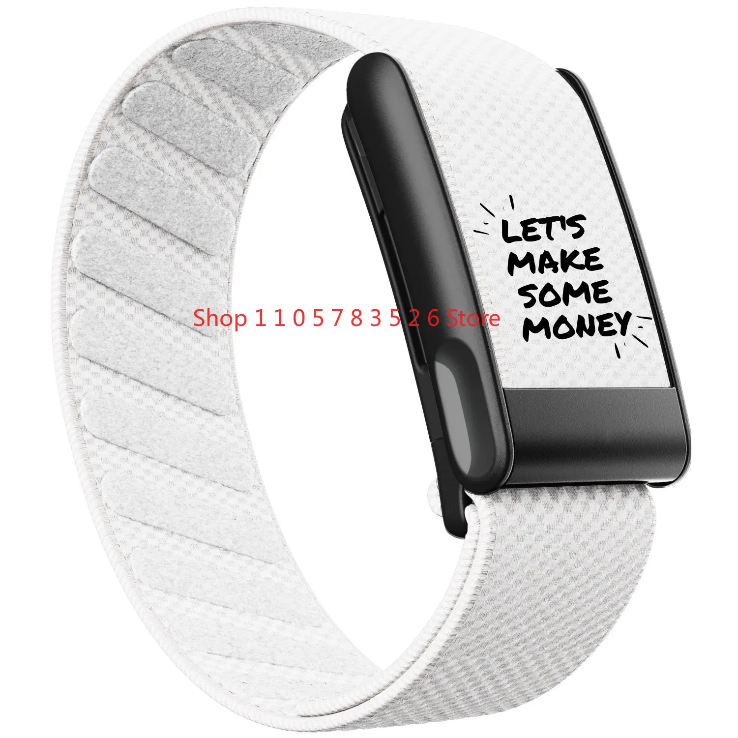 2026 Geeignet für WHOOP5.0/MG Nylon-Druckarmband mit schwarzem U-förmigem Rahmen, silbernem U-förmigem Rahmen und goldenem U-förmigem Rahmen. – Detail 11