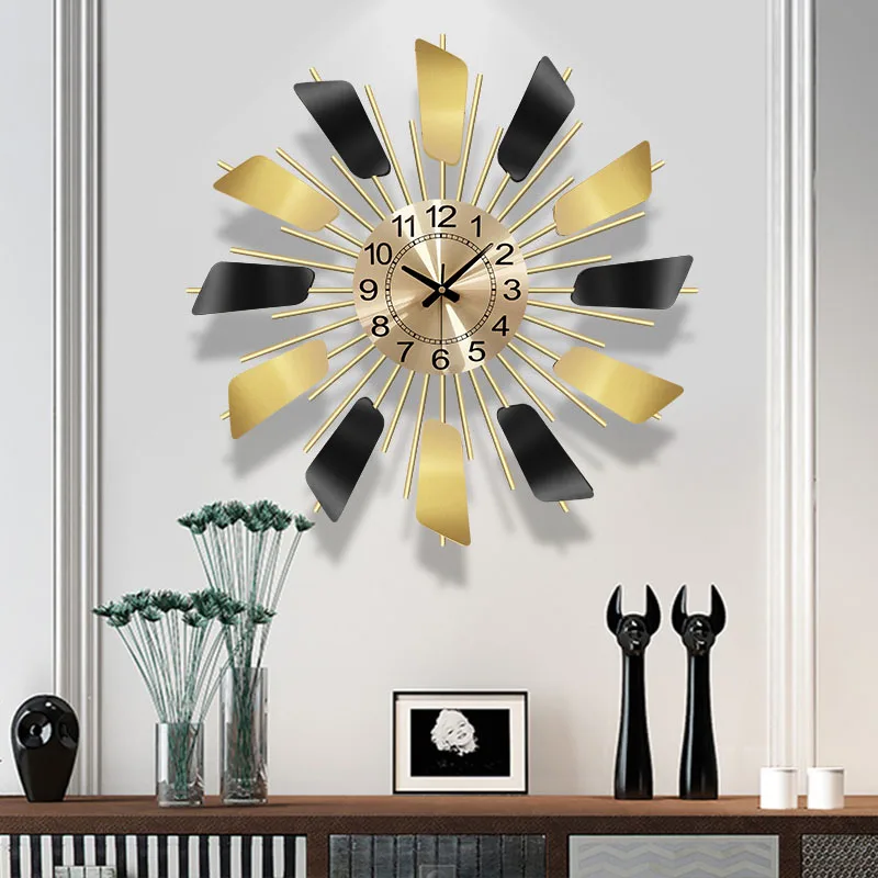 

Office Mechanism Wall Clocks Retro Modern Living Room Living Room Big Wall Clocks Hall 3d Reloj Cocina Home Decoration WW50WC