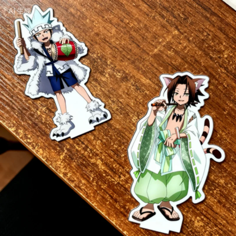 In Stock Anime Shaman King Boxed Model Decoration Dolls Toy Acrylic Asakura Hao Anime Collectible