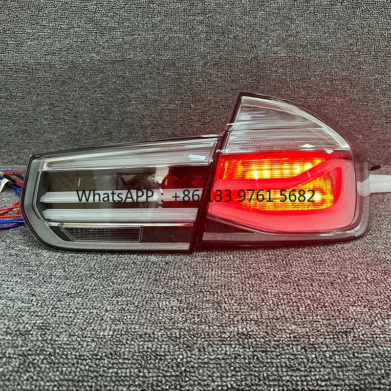 ไฟท้าย LED สําหรับ 3 Series F30 F35 F80 ไฟท้ายที่กําหนดเองสีขาวเลนส์ Lci รถ Singal โคมไฟเปลี่ยนไฟเบรค