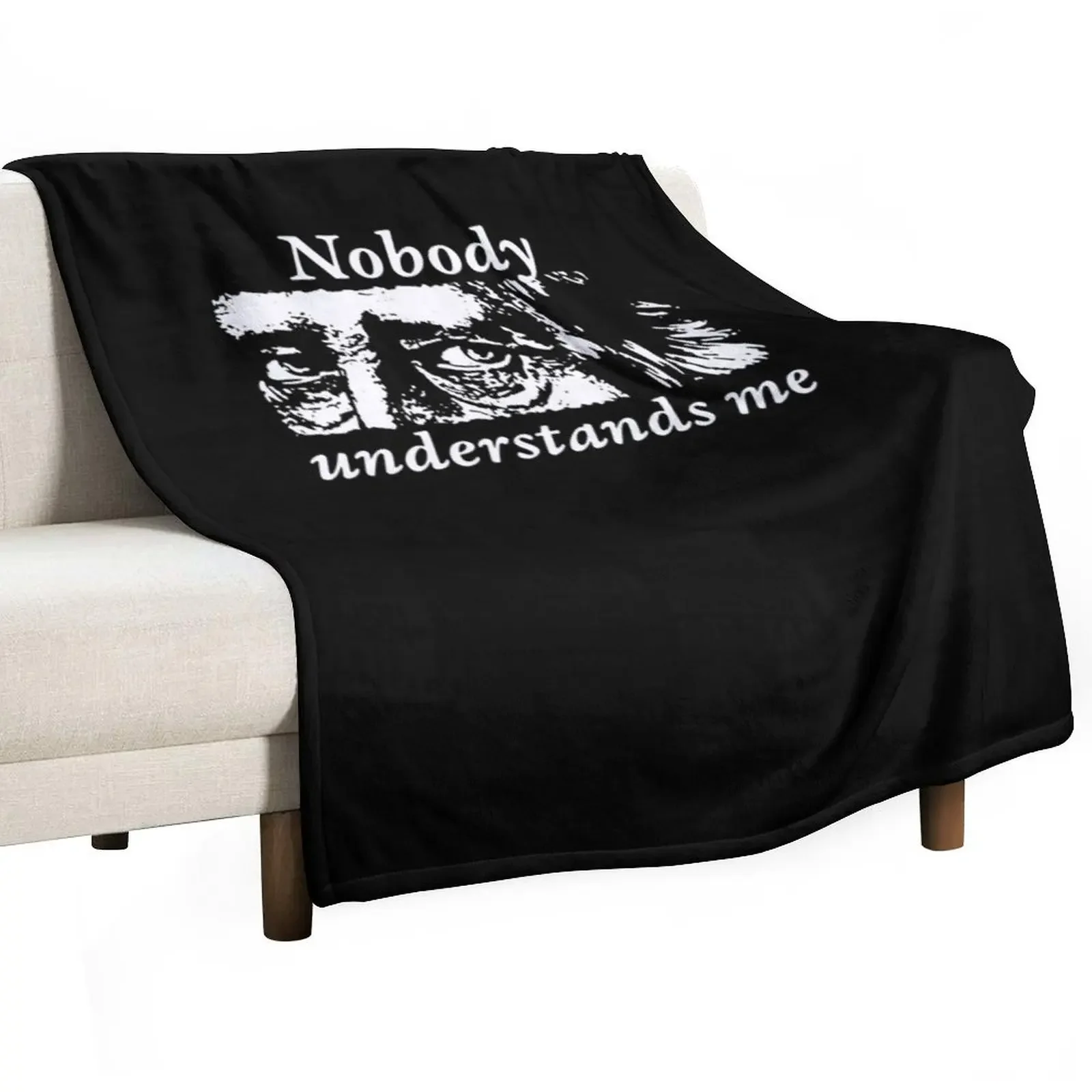 Sad Hegel - nobody understands me - Philosophy gift Throw Blanket Sofa Throw Sofa Quilt blankets ands Tourist Blankets