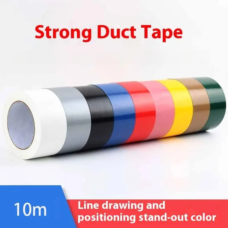 10m Super Sticky Waterproof Strong Seal Carpet Tape DIY Home Decoration Adhesive Self Roll Craft Fix Tape Duct Repair Tape