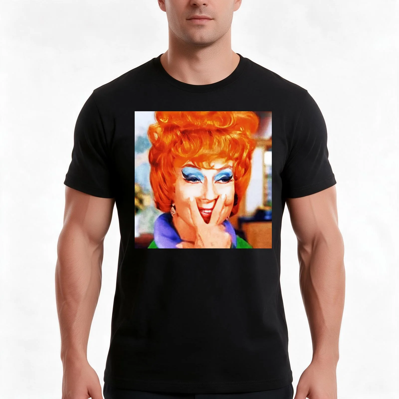 Agnes Moorehead's ENDORA T-Shirt, Summer Casual Cotton Tee, Oversized Streetwear Tops, Vintage Graphic Print, Unisex Men Women