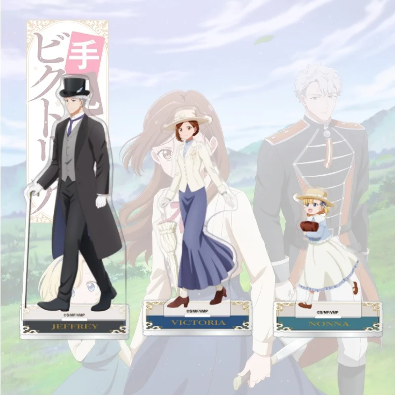 Anime Victoria of Many Faces Acrylic Stand Jeffrey Nonna Model Figure Cosplay Plate Holder Topper Keychain Desk Decor Plate Gift