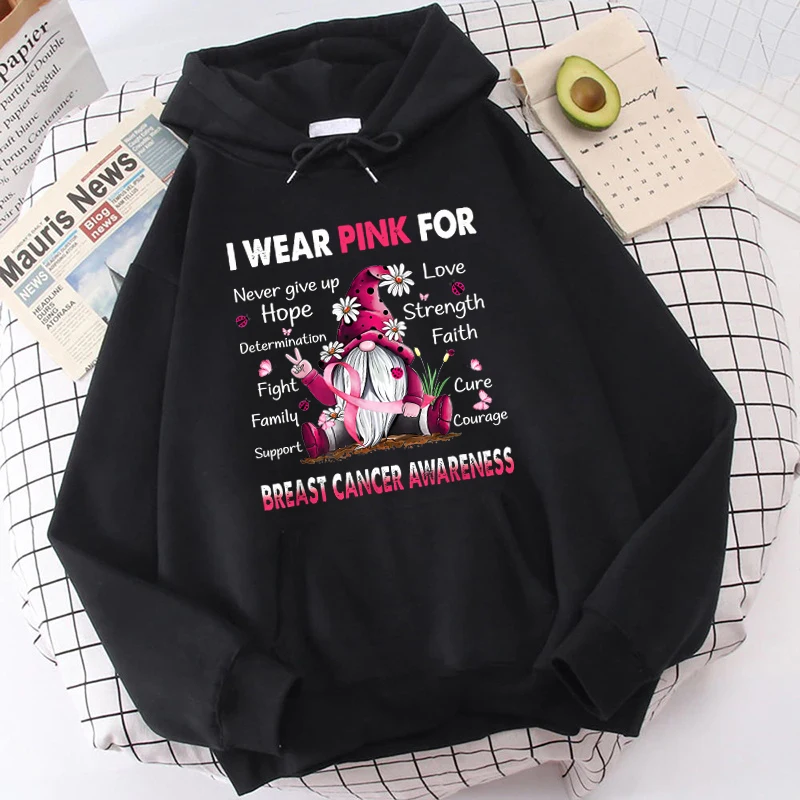 (Premium Hoodie)Fashion Unisex Hoodie Breast Cancer Hoodies Men And Women Streetwear Pullover Harajuku Tops