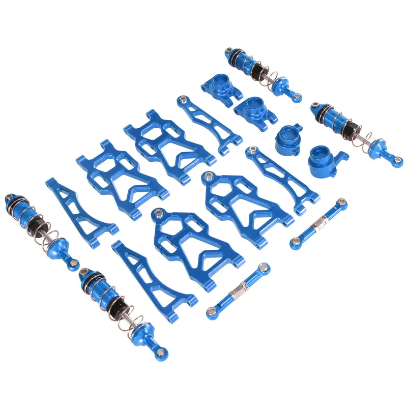 JRC SCY 1/16 RC سيارة معدنية ترقية عدة سبائك الألومنيوم أذرع تعليق ومفصل التوجيه مجموعة ل 16101 16102 لعبة التحكم عن بعد