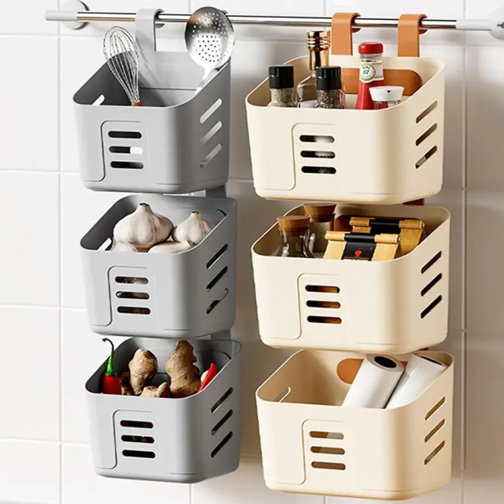 

Shower Storage Basket Detachable Shower Basket Bathroom Buckets Hanging Case Organizer for Shampoo Kitchen Seasoning Jar Holder