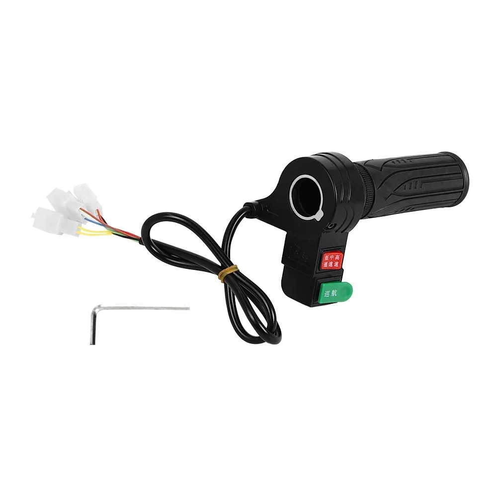 Maniglia dell'acceleratore a rotazione per scooter elettrico Twist Throttle Grip elettrica E-Bike Velocità Manubrio Acceleratore Tornitura Crociera fissa