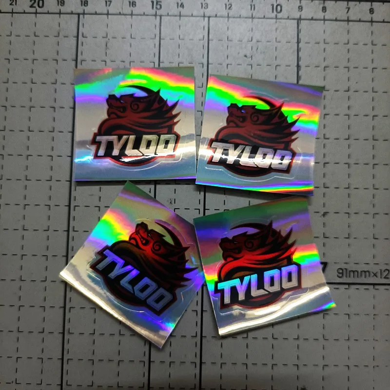 4Pcs Csgo Game Peripherals Holographic Print Stickers Physical Waterproof Mobile Phone, Computer, Laptop, Car Sticker Toys Gift