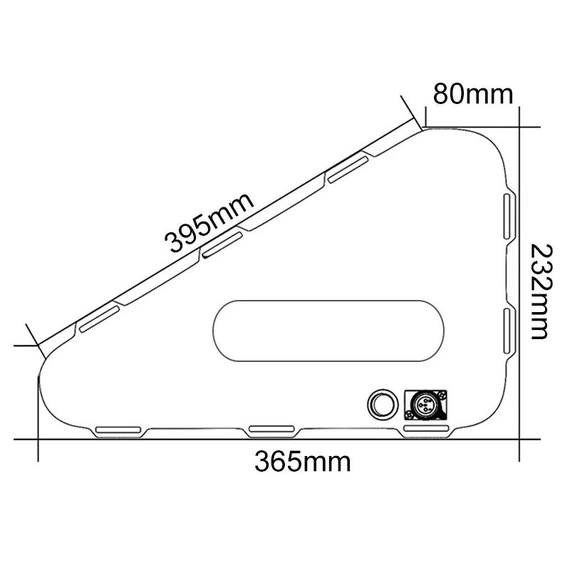 Triangular Hard Shell Outdoor Waterproof E-bike Battery Pack 36V 48V 52V Screwless Installation E-Bike Bicycle Lithium Battery