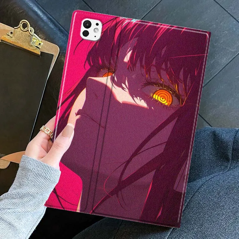 

Чехол для планшета в стиле аниме C-Chainsaw Man для iPad Pro Air mini 7, 6, 5, 11, 7, 6, 5, 13, 12,9 11 10,9 10,5 10,2 дюйма