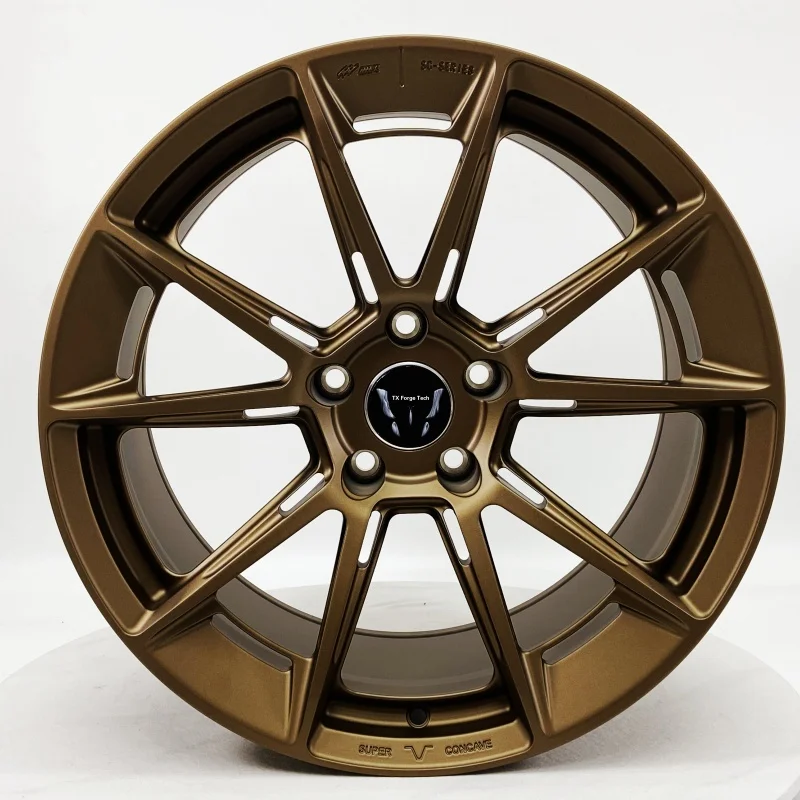 Source Factory Customize Forged Aluminium Alloy OEM ODM Various Size Gold Wheels Bronze for Passenger Wheel Rims Car Wheels