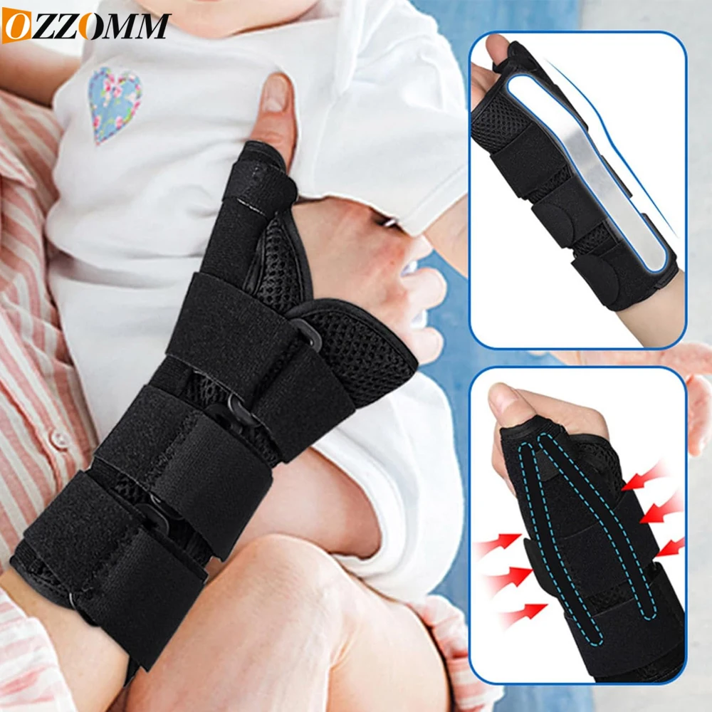 1PCS Carpal Tunnel Wrist Brace with Thumb Support,Adjustable Night Thumb Spica Splint Hand,Wrist Guard Stabilizer for Arthritis