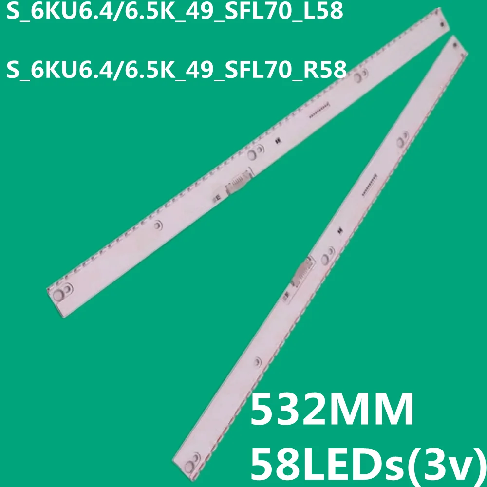 

LED Strip For UA49KU7510 UE49KU6402 UE49KU6405 UE49KU6470 UE49KU6472 UE49KU6510 UE49KU6670 UE49KU6675 LM41-00329A LM41-00330A