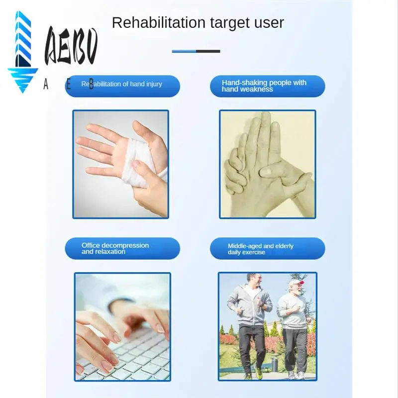 

AEB0-BAMDA Мяч с пятью пальцами, кольцо для реабилитации инсульта, тренировочное оборудование Tpr, силовая ручка, массажный мяч для пальцев