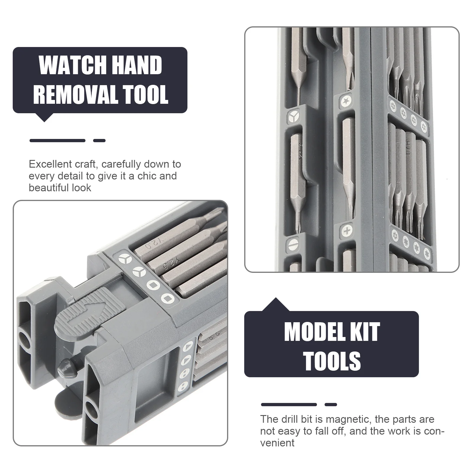 

1 Set Precision Screwdriver Kit Magnetic Tips For Phone Laptop Watch Repair Small Tools Case Hexagon Driver Set Eyeglass Jewelry