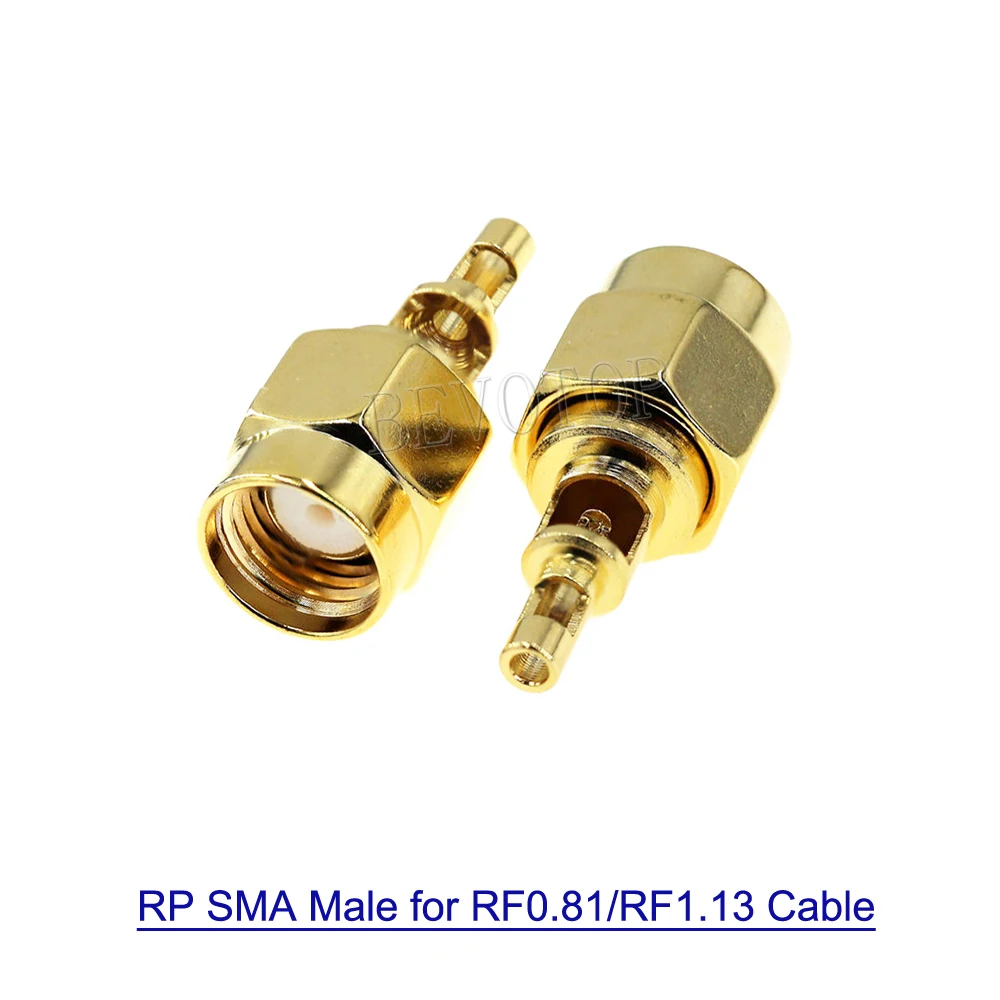 10 Stks/partij Rechte Sma Mannelijke Of RP-SMA Soldeer Rf Connector Verguld 50 Ohm Voor Rf0.81/Rf1.13 Kabel