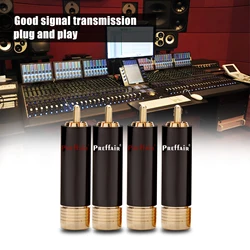 2/4pcs Preffair RCA connector plug Screw Locking RCA Plug High Performance Audio RCA Brass Body And Locking Collet Connectors