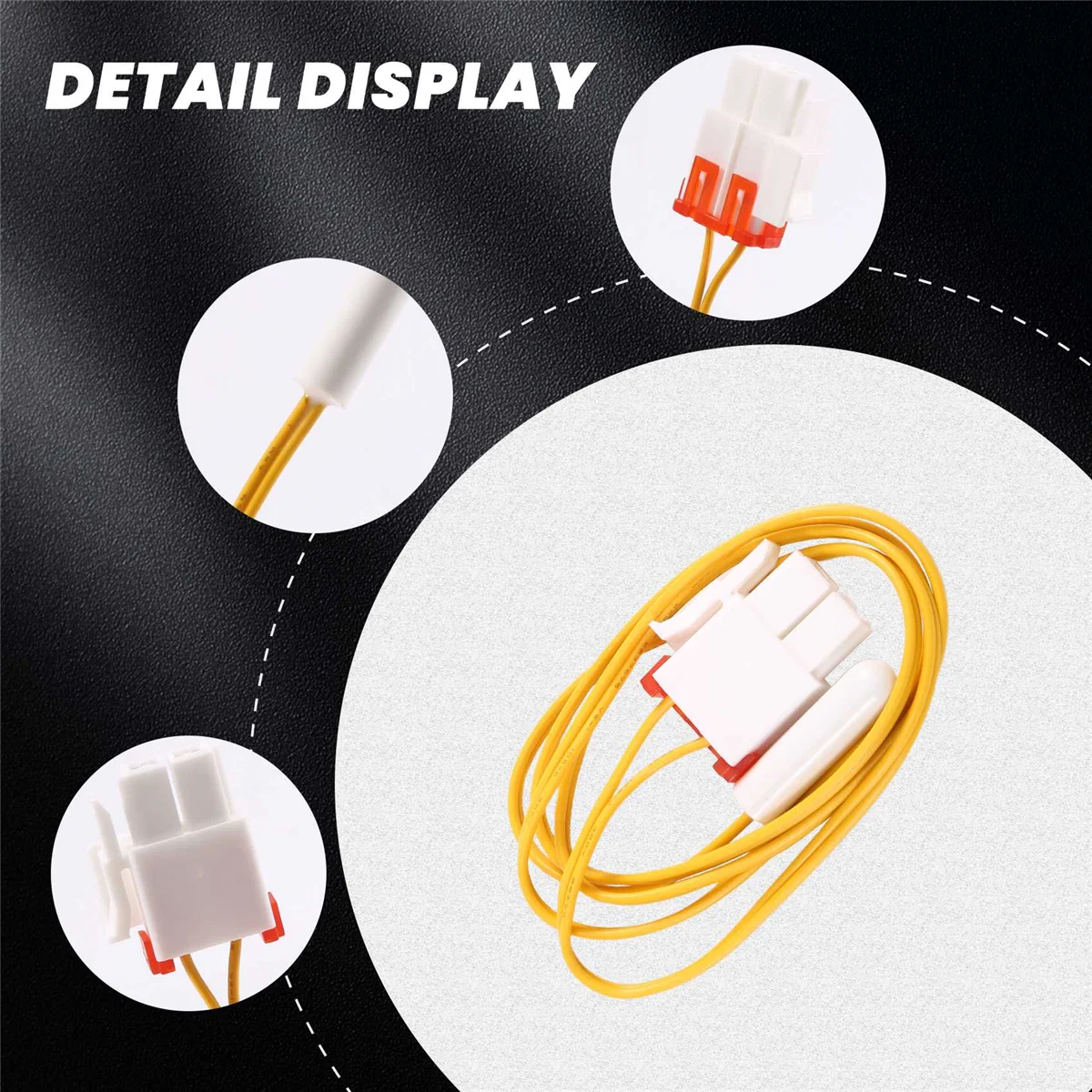 4 ชิ้น DA32-00006W ตู้เย็นละลายน้ําแข็งเซ็นเซอร์อุณหภูมิเปลี่ยนเทอร์โมสตัทสําหรับ Samsung AP 41336842   DA32-10105R