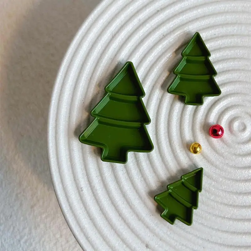 1Pcs Alloy Dollhouse Mini Dessert Meal Plate Model Decoration Miniature Christmas Tree Fruit Plate DIY Accessories Toys