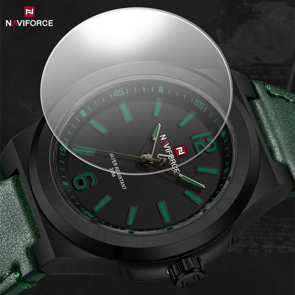 NAVIFORCE Brand Men\'s Fashion Watch Waterproof Male Quartz Wristwatches Sport Durable Military Clock Relogio Masculino 2024 New