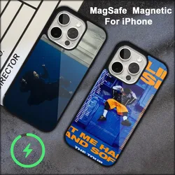 Hot B-Billie Singer Eilish Phone Case For iPhone 15 14 13 12 11 Pro Max Plus Magsafe Black Soft Cover