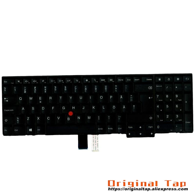 SE Swedish Finnish Keyboard for Lenovo Thinkpad P50s T560 W540 T540p W541 T550 W550s L540 L560 04Y2374 00PA601 00PA642 04Y2452