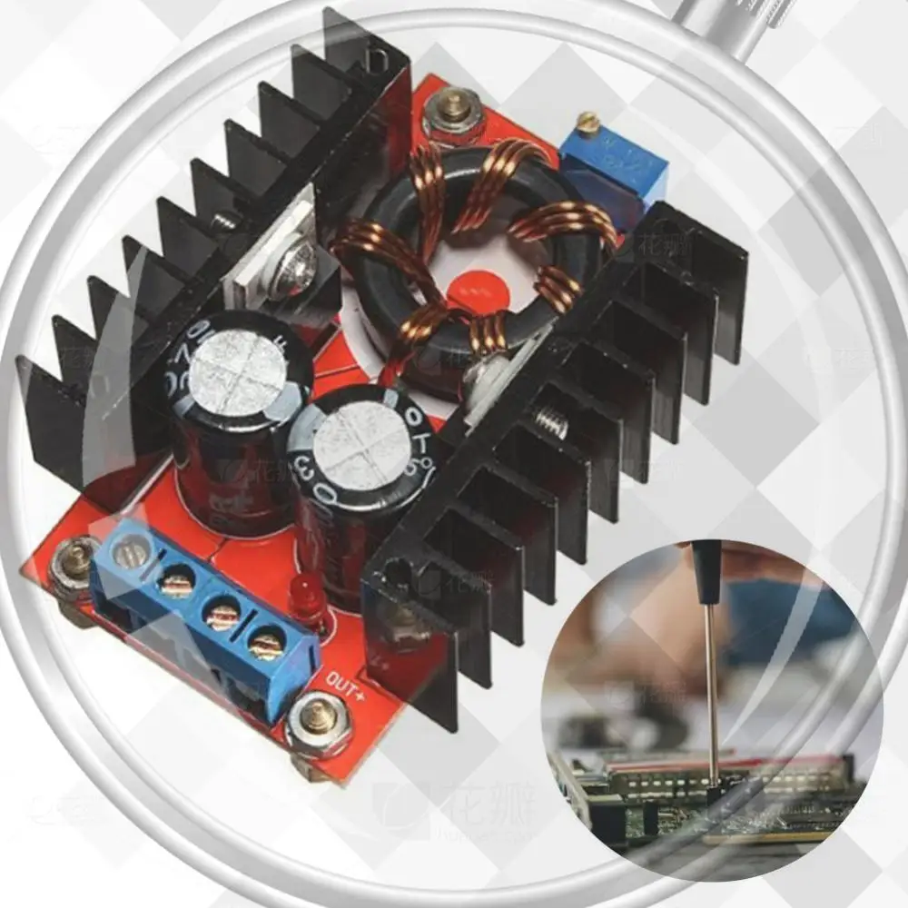 

Преобразователь DC-DC понижающий 150W 300W, вход 10-32В, выход 12-35В, модуль питания 6А, высокомощный модуль