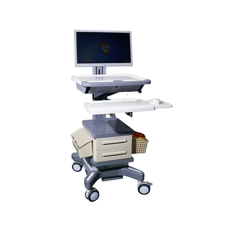 Table  Nursing High QualityFurniture Doctor Mobile Hospital Laptop Cart Design Workstation Computer Trolley