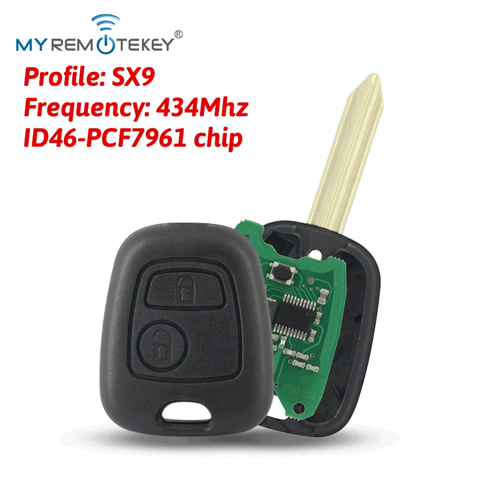 MYREMOTEKEY Remote key for Peugeot 806 EXPERT PARTNER RANCH Citroen Xsara C5 Elysee PICASSO SAXO Xantia 2002-2008