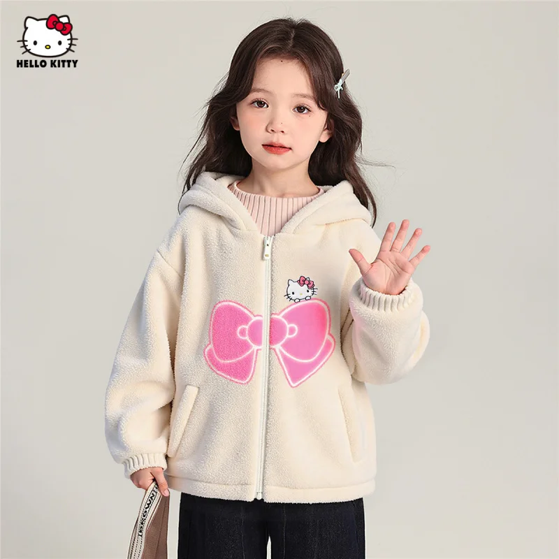 

【Officially authorized】Winter Coat With pink bow pattern New style warm and comfortable Cartoon Style Jacket Perfect Christmas、N