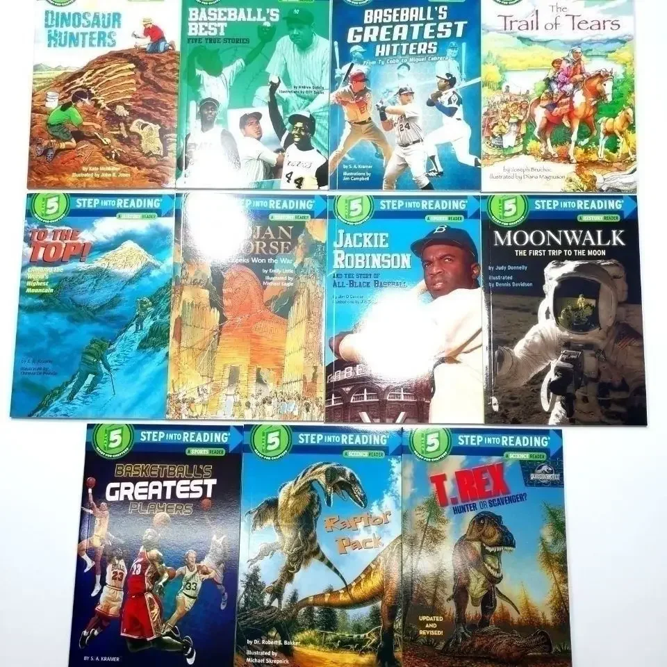 11 Books/set Step Into Reading Level 5 Ready for Chapters In English Kids Reading Comprehension Picture Story Books for Chidlren