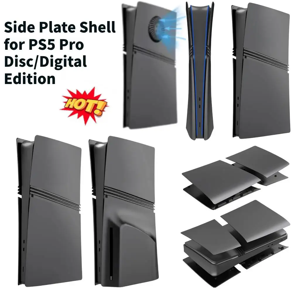 For PS5 Pro Disc/Digital Edition Face Plate Console Cover ABS Hard Case Anti-Scratch Side Plate Shell Shockproof Hard Shell Skin