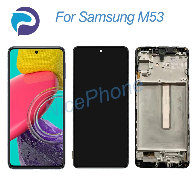 

Для Samsung M53 ЖК-экран + сенсорный дигитайзер 2400*1080 SM-M536B, SM-M536B/DS, SM-M536B/DSN M53 ЖК-дисплей