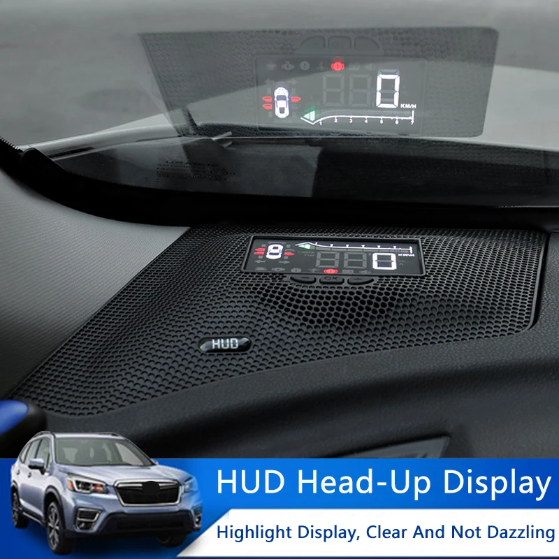 QHCP Car HUD Safe Drive Head Up Display Hidden Design HD Projector Fit For Subaru XV 2018 2019 2020 Forester 2019 2020 2021 2022