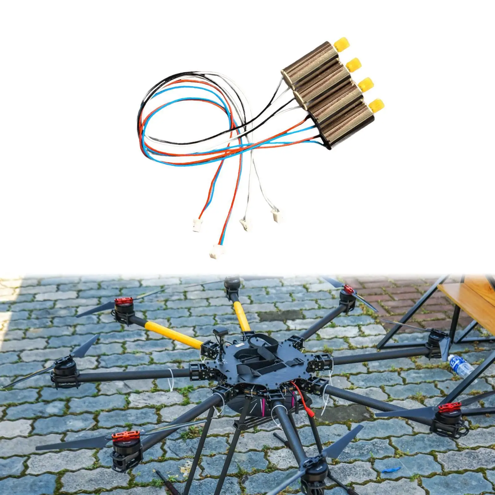 4x Set braccio motore drone Parti di ricambio drone RC per telaio corpo K7 S97 Facile installazione Parti di ricambio professionali Accessori