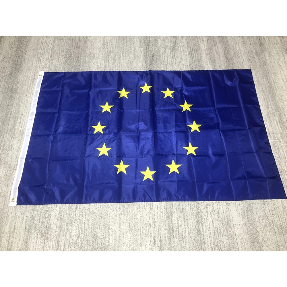 ZXZ flag EU flag 90x150cm European Union EU Flag 90*150cm Euro Flag of Europe hanging polyester Council of Euro flag